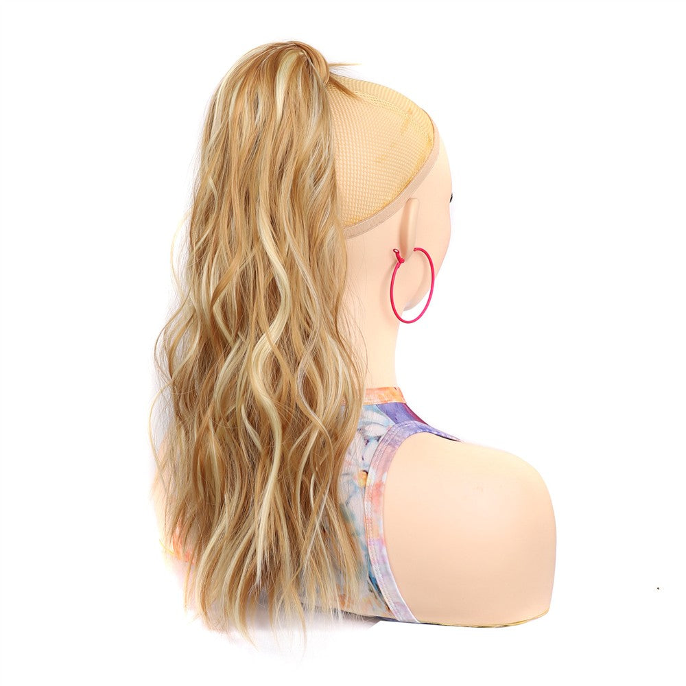 Coolhair Wig High Temperature Fiber Claw Clip Small Cap Natural Hairline Synthetic Hair Long Wavy Ponytail Extensions Women