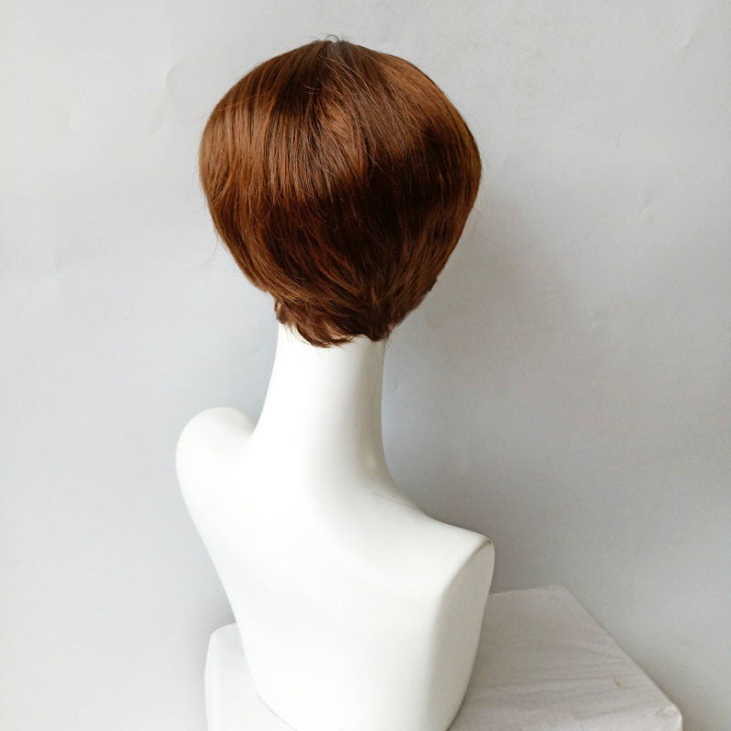 2025 Coolhair Wig Popular Fashion Wigs Brown Salon Hair Wig Short Hair With Bangs for White Women