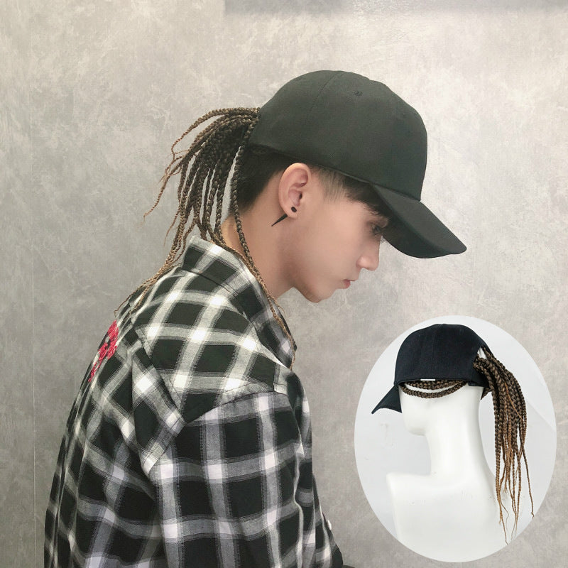 Coolhair Wig Dreadlock Twist Hat Wig Box Braid Hair Extensions Hip Hop Peaked Adjustable Long Braided Baseball Hat Wig