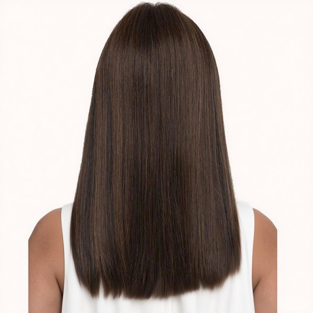 2025 Coolhair Wig Hot Selling Fashion Wig for Ladies Brown Gradient Curly Hair Transparent Lace for Women