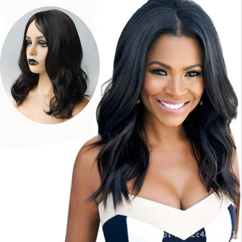 Coolhair Wig Water Body Deep Wave High Quality Heat Resistant Luxury Mix Blend Synthetic Glueless Small Natural Hairline Wigs