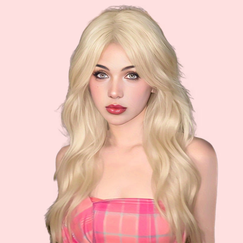 Coolhair Wig Wholesale Premium Blonde Fiber Wig Heat Resistant Fashion Synthetic Lace Front Wig for Women