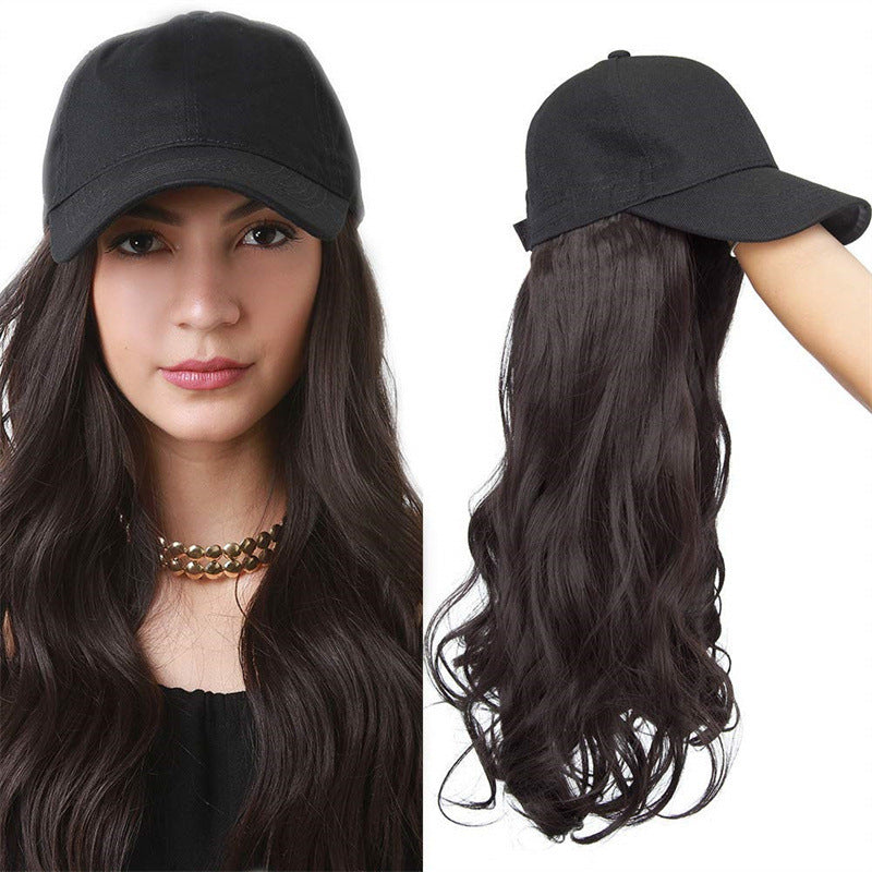 Wholesale Coolhair Wig Fashion Ladies Women Synthetic Long Big Wave Wig Hair One-piece Fashion Hats Custom