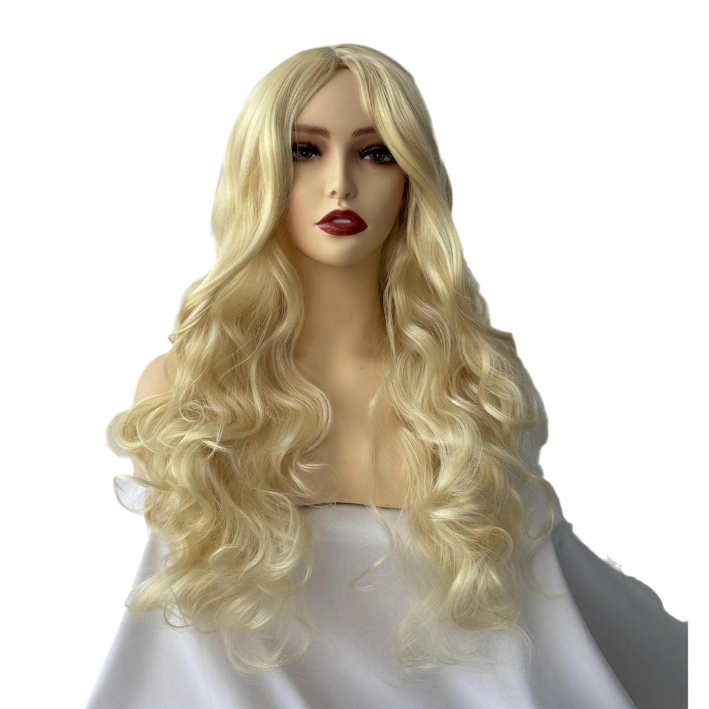 Coolhair Wig Wholesale Premium Blonde Fiber Wig Heat Resistant Fashion Synthetic Lace Front Wig for Women