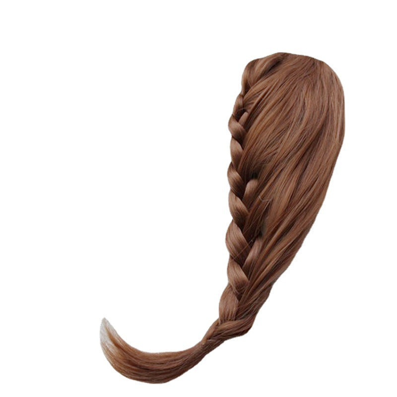 Wholesale Adjustable Braid Headband Hand Tied Breathable Wig Natural Hairline Fried Dough Twists Fishbone Braid Oblique Bangs