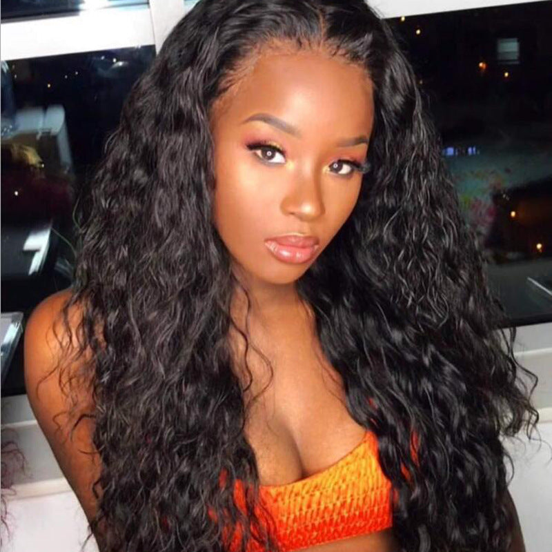 Hot Selling High Quality Coolhair Wig Dark Brown Super Wave Curly Kinky Curl Style Heat Resistant Natural Hairline