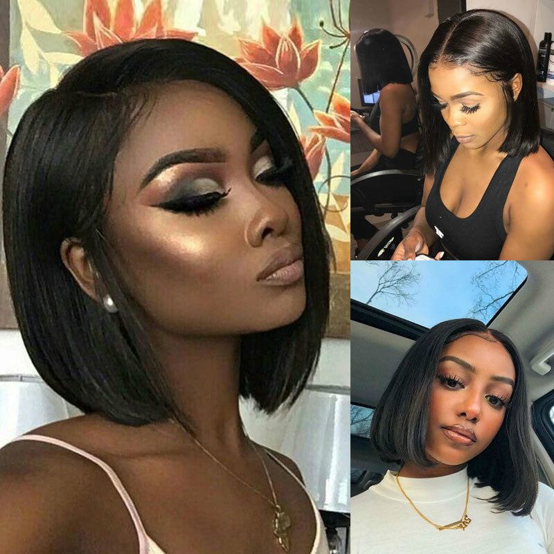 Coolhair Wig Wholesale Women's Side-parted Bob Short Straight Hair Fluffy Natural 100% Density Heat Resistant Selling Well