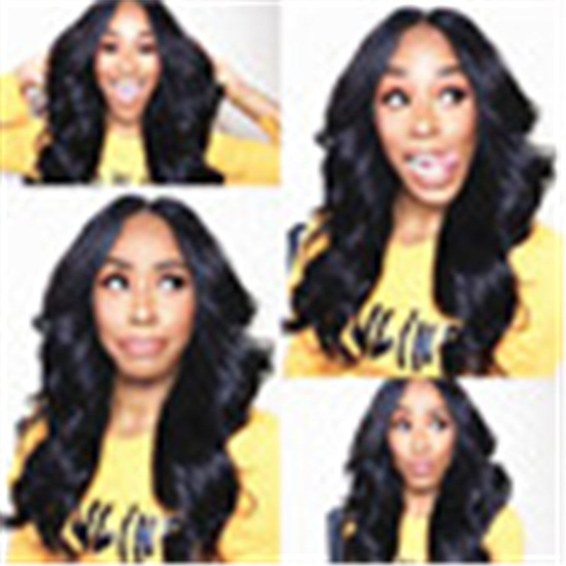 African Cross Border Wig Women's Fashion Division Large Wave Long Curled Hair Chemical Fiber Wig Head Cover Female Manufacturer