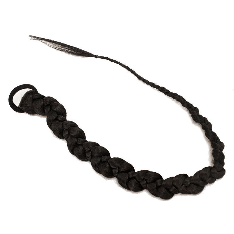 Synthetic Long Ponytail Hair Coolhair Wig African Dirty Braid Wig New Twisted Braid Single Double Ponytail Wig