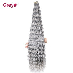 Coolhair Small Wig Loose Deep Wave Hair Bundles Super Long Synthetic Curly Wave Twist Crochet Braiding 100% Density Heat