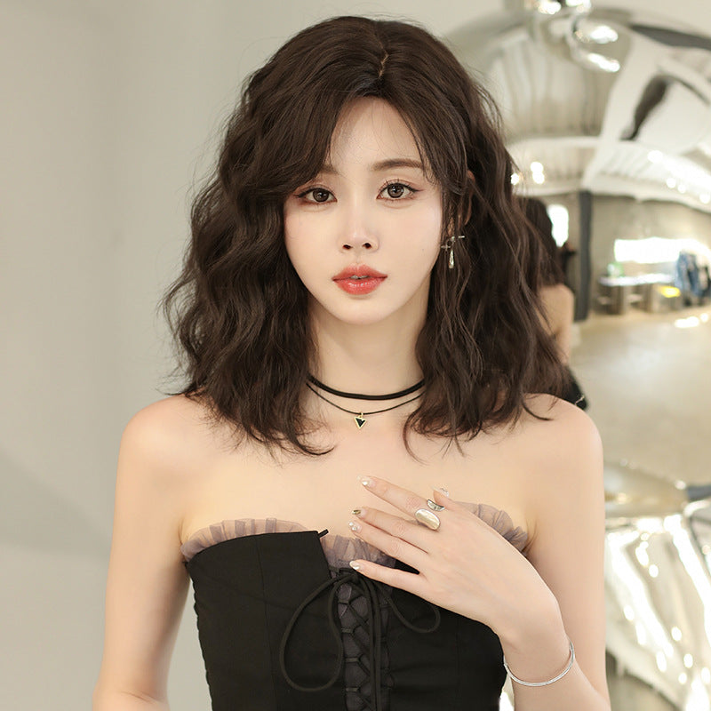 2025 Coolhair Women's New Style Short Hair Wig High Temperature Fiber Body Wave Full Head Cap Large Size 100% Density